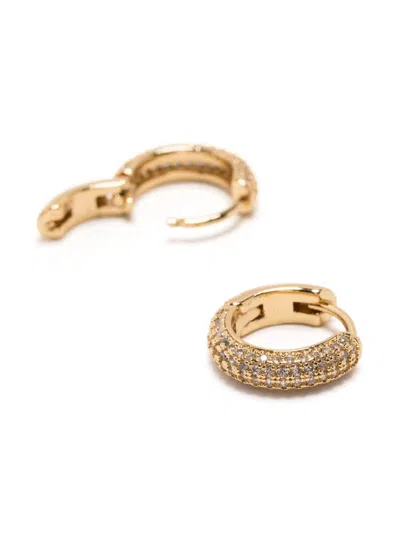 Kate Spade Pave Huggies In Gold