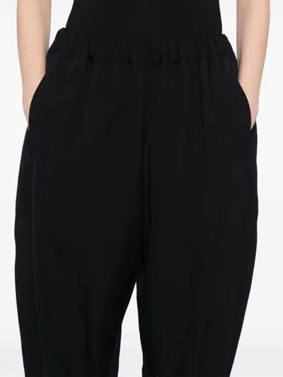 Comme Des Garçons High-waist Cropped Trousers In 黑色