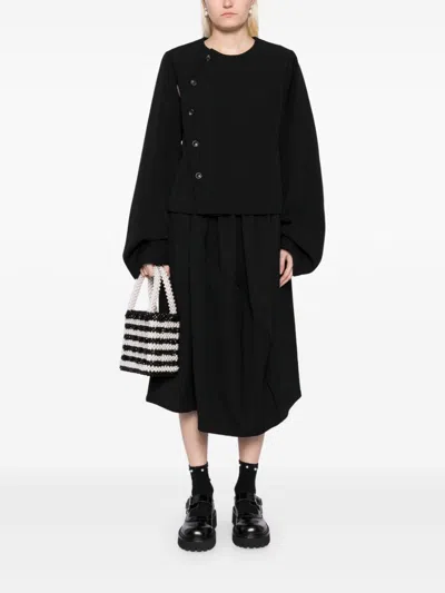 Comme Des Garçons Cropped Women's Jacket Long Sleeves In 黑色