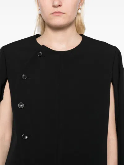 Comme Des Garçons Cropped Women's Jacket Long Sleeves In 黑色