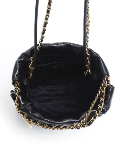 Pre-owned Chanel 2022 Mini Two-way Bag In 黑色