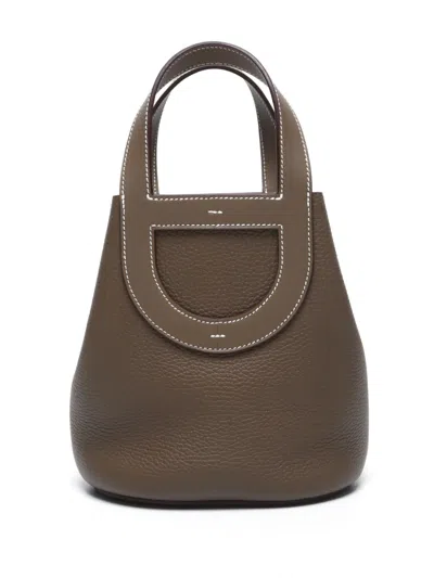 Pre-owned Hermes 2023 In-the-loop Tote Bag In 褐色