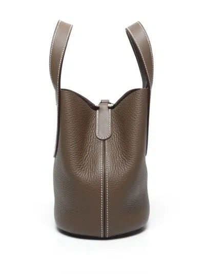 Pre-owned Hermes 2023 In-the-loop Tote Bag In 褐色
