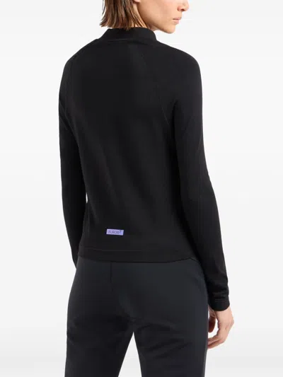 Ea7 Logo-patch Top In Black