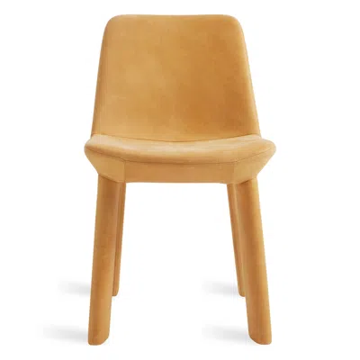 Blu Dot Neat Leather Dining Chair In Camel Leather