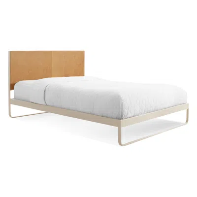 Shop Blu Dot Me Time Queen Bed In Camel Leather/ivory
