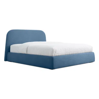 Blu Dot Lid Queen Bed In Vesper Marine Blue