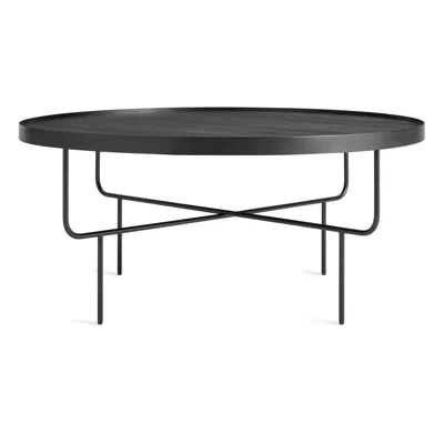 Blu Dot Roundhouse Coffee Table In Black On Oak