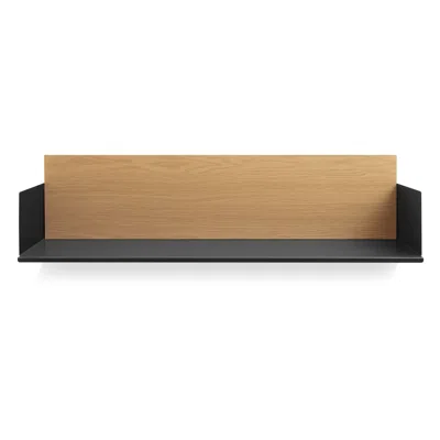 Blu Dot Wonder Wall 2.0 Shelf In White Oak/oblivion