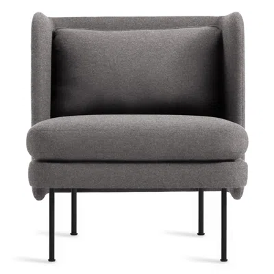 Blu Dot Bloke Lounge Chair In Gabro Grey