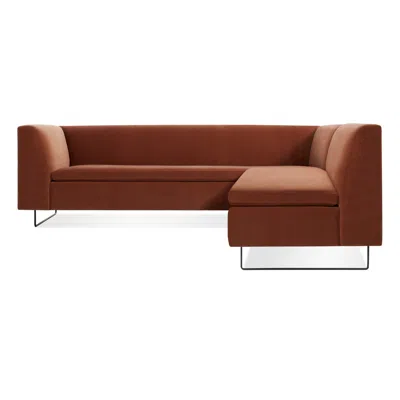 Blu Dot Bonnie & Clyde Sectional Sofa In Copper Velvet