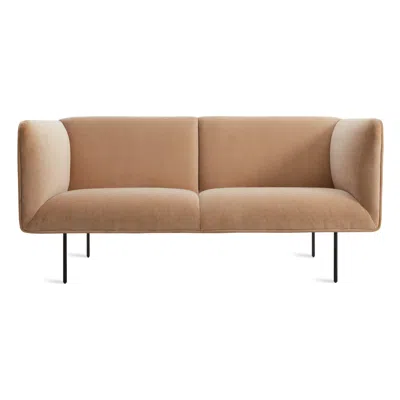 Blu Dot Dandy Velvet Studio Sofa In Camel Velvet