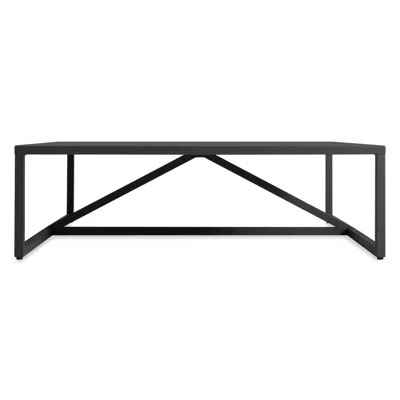 Blu Dot Strut Outdoor Square Coffee Table In Carbon