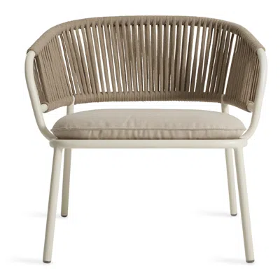 Blu Dot Mate Outdoor Lounge Chair In Sunbrella Linen