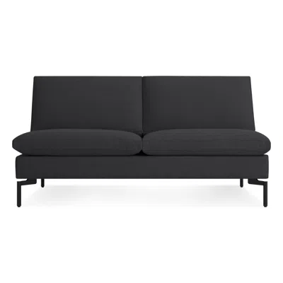 Blu Dot The New Standard Armless Sofa In Maharam Meld In Panda/black