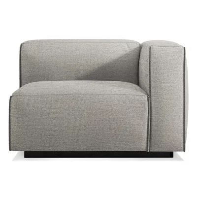 Blu Dot Cleon Right Arm Lounge Chair In Tait Charcoal