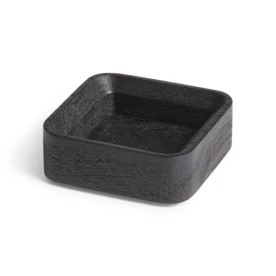 Blu Dot Square One Small Stacking Tray Black Stained Acacia In Black Stained Acacia