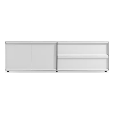 Blu Dot Superchoice 2 Door / 2 Drawer Console In White