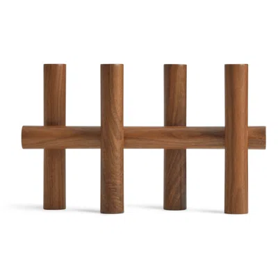 Blu Dot Tally  Candelabra In Walnut