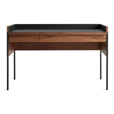 Blu Dot Tabloid Desk In Walnut/oblivion