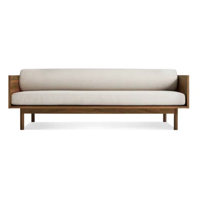 Blu Dot Souvenir Sofa In Landa Stone/walnut