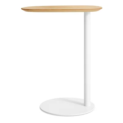 Blu Dot Swole Wood Tall Table In White Oak/white