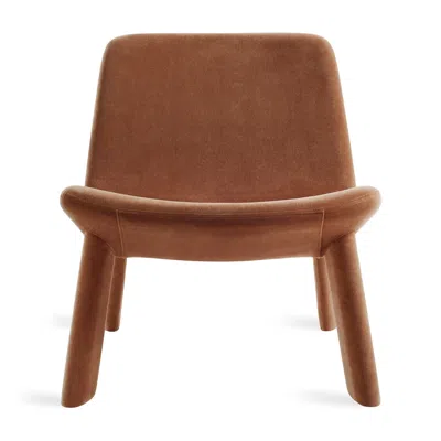Blu Dot Neat Velvet Lounge Chair In Copper Velvet