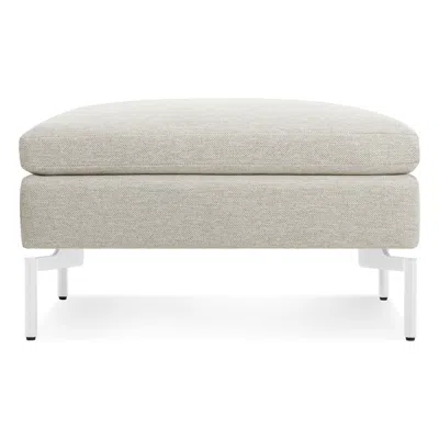 Blu Dot New Standard Ottoman In Maharam Mode In Clavicle/white
