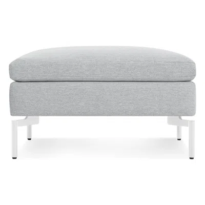Blu Dot New Standard Ottoman In Maharam Mode In Intaglio/white