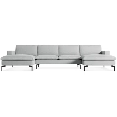 Blu Dot New Standard U-shaped Sectional Sofa In Maharam Mode In Intaglio/black