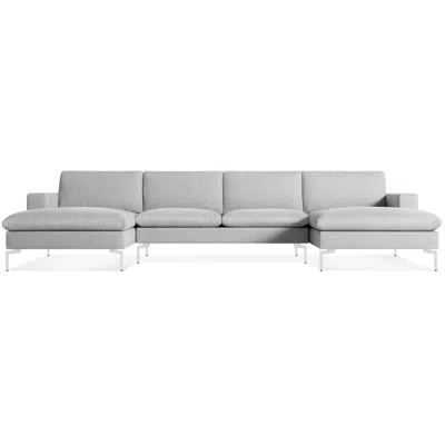Blu Dot New Standard U-shaped Sectional Sofa In Maharam Mode In Intaglio/white