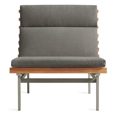 Blu Dot Perch Outdoor Lounge Chair In Toohey Charcoal/charcoal