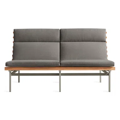 Blu Dot Perch Outdoor 2 Seat Sofa In Toohey Charcoal/charcoal