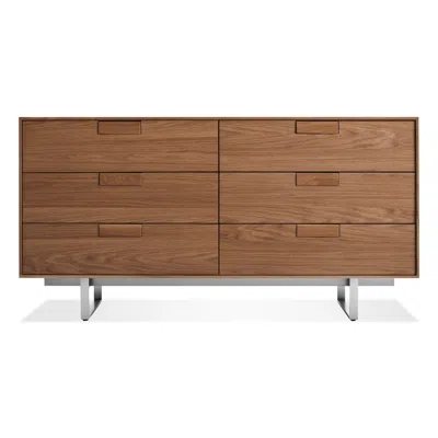 Blu Dot Series 11 6 Drawer Dresser In Walnut/stainless Steel