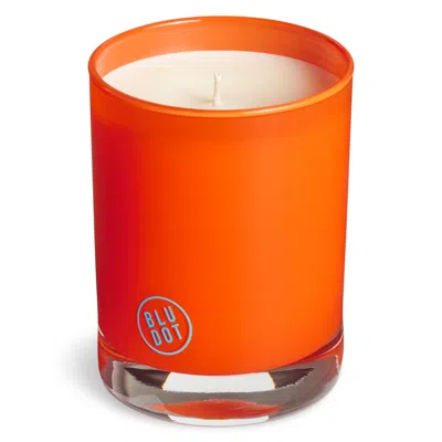 Blu Dot The Shop Candle In Dayglow Orange