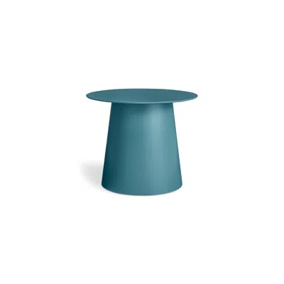 Blu Dot Circula Low Cocktail Table In Marine Blue