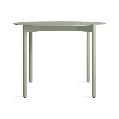 Blu Dot Comeuppance 42" Round Dining Table In Grey Green