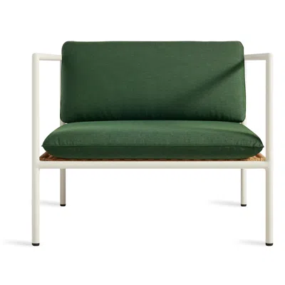 Blu Dot Dog Days Outdoor Lounge Chair In Sunbrella Ivy/white