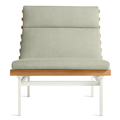 Blu Dot Perch Outdoor Lounge Chair In Sunbrella Oasis/white