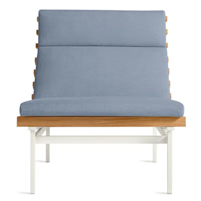 Blu Dot Perch Outdoor Lounge Chair In Sunbrella Haze/white