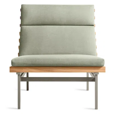 Blu Dot Perch Outdoor Lounge Chair In Sunbrella Oasis/charcoal