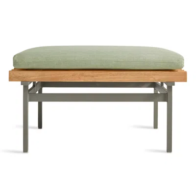 Blu Dot Perch Outdoor Ottoman In Sunbrella Oasis/charcoal