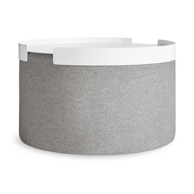 Blu Dot Large Bumper Ottoman Tray In White