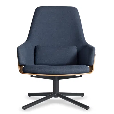 Blu Dot Lock Lounge Chair In Toohey Navy