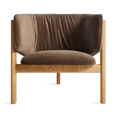Blu Dot All In Lounge Chair In Coffee Velvet