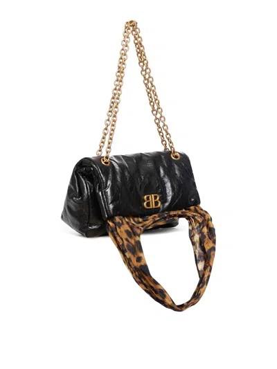Balenciaga Monaco Chain Bag S In Negro