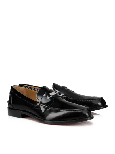 Christian Louboutin Penny Loafers In Black