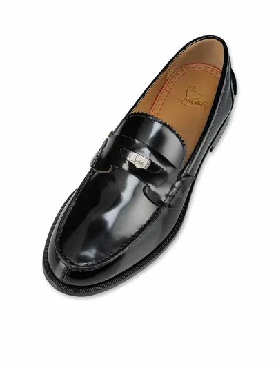 Christian Louboutin Penny Loafers In Black