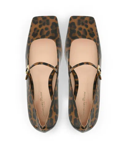 Shop Gianvito Rossi Flat Shoes In Estampado Animalier