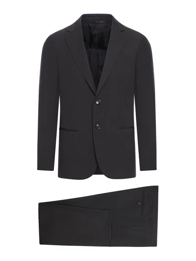 Giorgio Armani Single Breasted Tailored Suit In Negro